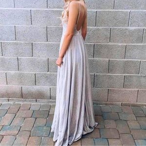 This was my prom dress in 2022. It’s size XS and it’s pink/silver.